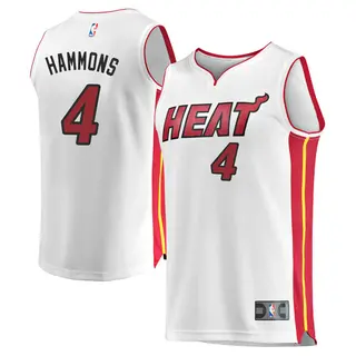 Men's A.J. Hammons Miami Heat Fanatics Branded White Fast Break Jersey - Association Edition