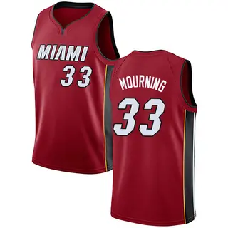 Men's Alonzo Mourning Miami Heat Nike Swingman Red Jersey - Statement Edition