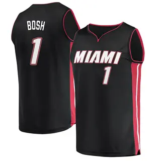 Men's Chris Bosh Miami Heat Fanatics Branded Black Fast Break Jersey - Icon Edition