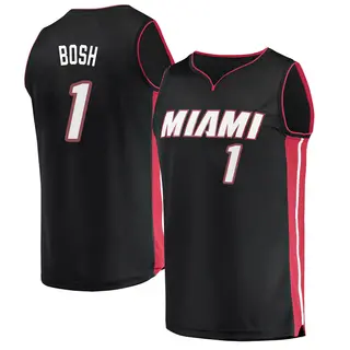 Men's Chris Bosh Miami Heat Fanatics Branded Fast Break Black Jersey - Icon Edition