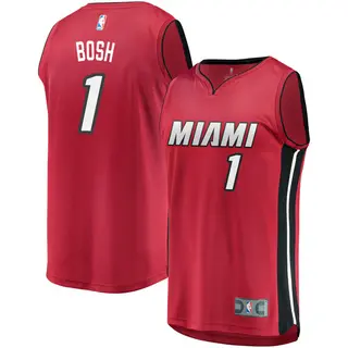 Men's Chris Bosh Miami Heat Fanatics Branded Red Fast Break Jersey - Statement Edition