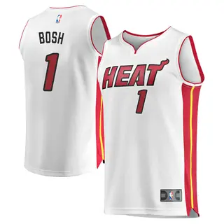 Men's Chris Bosh Miami Heat Fanatics Branded White Fast Break Jersey - Association Edition