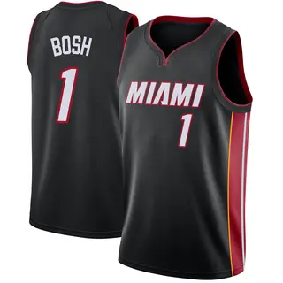 Men's Chris Bosh Miami Heat Nike Swingman Black Jersey - Icon Edition