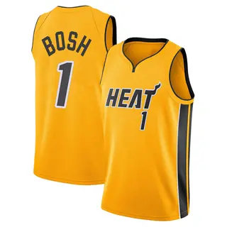 Men's Chris Bosh Miami Heat Nike Swingman Gold 2020/21 Jersey - Earned Edition