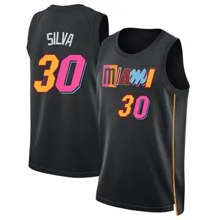 Men's Chris Silva Miami Heat Nike Swingman Black 2021/22 City Edition Jersey