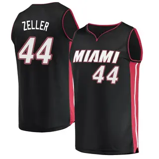 Men's Cody Zeller Miami Heat Fanatics Branded Fast Break Black Jersey - Icon Edition