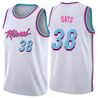 Men's Darius Days Miami Heat Nike Swingman White Jersey - City Edition