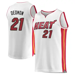 Men's Dewayne Dedmon Miami Heat Fanatics Branded White Fast Break Jersey - Association Edition