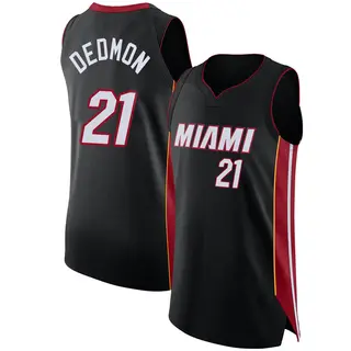 Men's Dewayne Dedmon Miami Heat Nike Authentic Black Jersey - Icon Edition