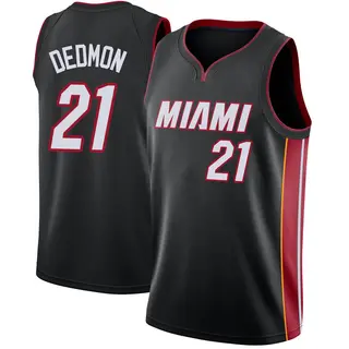 Men's Dewayne Dedmon Miami Heat Nike Swingman Black Jersey - Icon Edition