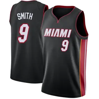 Men's Dru Smith Miami Heat Nike Swingman Black Jersey - Icon Edition