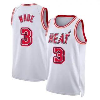 Men's Dwyane Wade Miami Heat Nike Swingman White Classic Edition 2022/23 Jersey