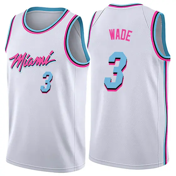 Men's Dwyane Wade Miami Heat Nike Swingman White Jersey - City Edition