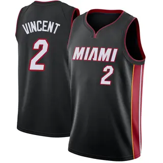 Men's Gabe Vincent Miami Heat Nike Swingman Black Jersey - Icon Edition