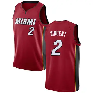Men's Gabe Vincent Miami Heat Nike Swingman Red Jersey - Statement Edition
