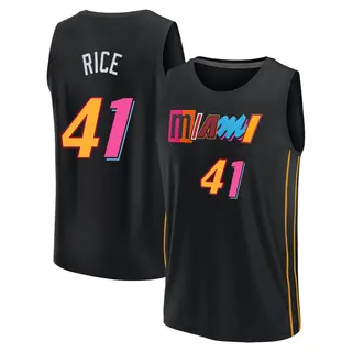 Men's Glen Rice Miami Heat Fanatics Branded Fast Break Black 2021/22 Replica City Edition Jersey