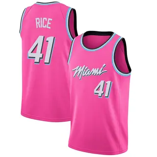Men's Glen Rice Miami Heat Nike Swingman Pink 2018/19 Jersey - Earned Edition