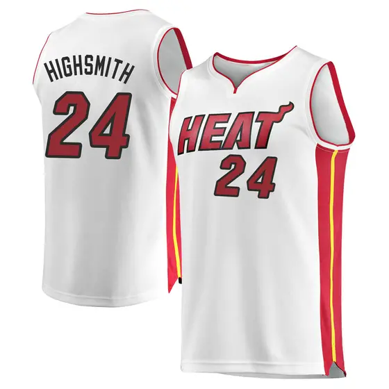 Men's Haywood Highsmith Miami Heat Fanatics Branded White Fast Break Jersey - Association Edition