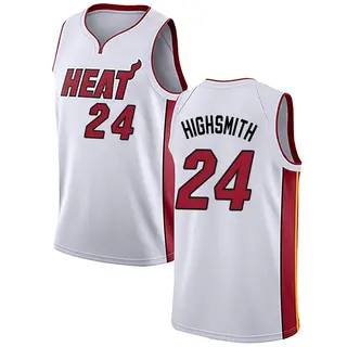 Men's Haywood Highsmith Miami Heat Nike Swingman White Jersey - Association Edition