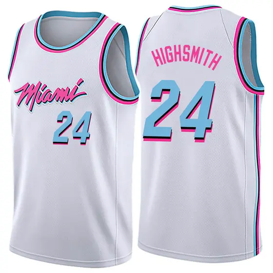 Men's Haywood Highsmith Miami Heat Nike Swingman White Jersey - City Edition
