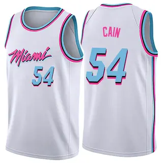 Men's Jamal Cain Miami Heat Nike Swingman White Jersey - City Edition