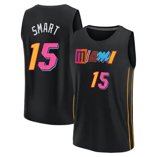 Men's Javonte Smart Miami Heat Fanatics Branded Replica Black 2021/22 Fast Break City Edition Jersey