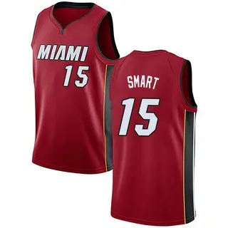 Men's Javonte Smart Miami Heat Nike Swingman Red Jersey - Statement Edition
