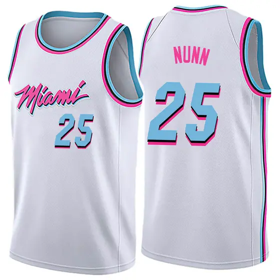 Nike Shirt Nunn Miami Heat Large Basketball White Sports..T50