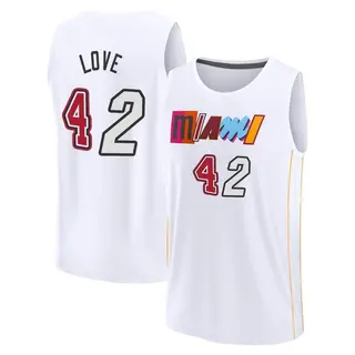 Men's Kevin Love Miami Heat Fanatics Branded Fast Break White 2022/23 City Edition Jersey