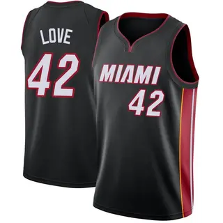 Men's Kevin Love Miami Heat Nike Swingman Black Jersey - Icon Edition