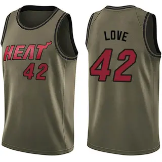 Men's Kevin Love Miami Heat Nike Swingman Green Salute to Service Jersey