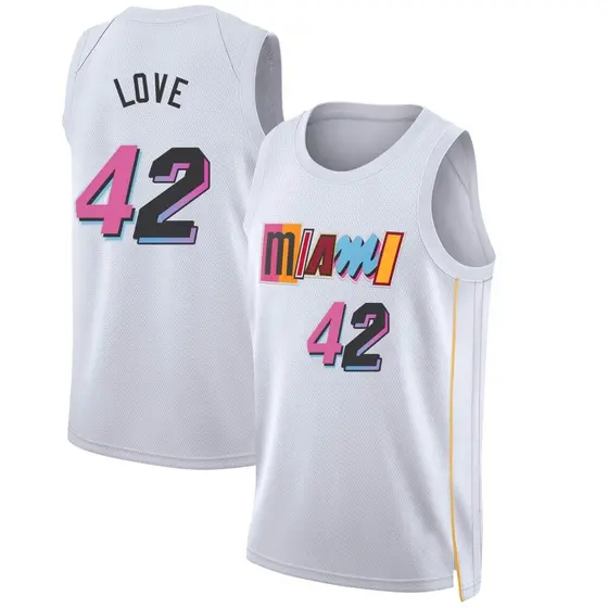 Men's Kevin Love Miami Heat Nike Swingman White 2022/23 City Edition Jersey