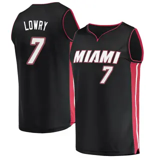 Men's Kyle Lowry Miami Heat Fanatics Branded Black Fast Break Jersey - Icon Edition
