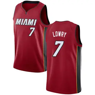 Men's Kyle Lowry Miami Heat Nike Swingman Red Jersey - Statement Edition