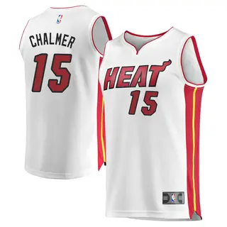 Men's Mario Chalmer Miami Heat Fanatics Branded White Fast Break Jersey - Association Edition