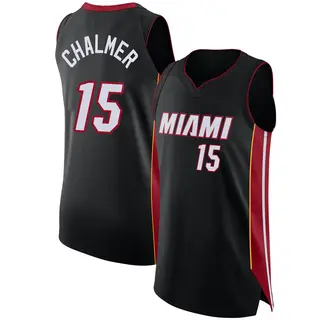 Men's Mario Chalmer Miami Heat Nike Authentic Black Jersey - Icon Edition