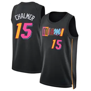 Men's Mario Chalmer Miami Heat Nike Swingman Black 2021/22 City Edition Jersey