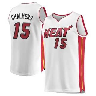Men's Mario Chalmers Miami Heat Fanatics Branded White Fast Break Jersey - Association Edition