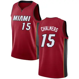 Men's Mario Chalmers Miami Heat Nike Swingman Red Jersey - Statement Edition