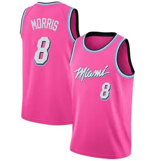 Men's Markieff Morris Miami Heat Nike Swingman Pink 2018/19 Jersey - Earned Edition