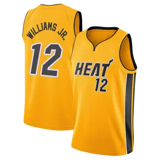 Men's Matt Williams Jr. Miami Heat Nike Swingman Gold 2020/21 Jersey - Earned Edition