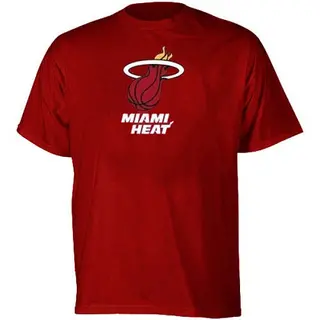 Men's Miami Heat Adidas Red Full Primary Logo T-Shirt -