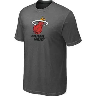Men's Miami Heat Dark Grey Big & Tall Primary Logo T-Shirt -