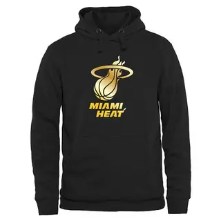 Men's Miami Heat Gold Collection Pullover Hoodie - Black