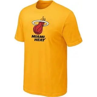 Men's Miami Heat Yellow Big & Tall Primary Logo T-Shirt -
