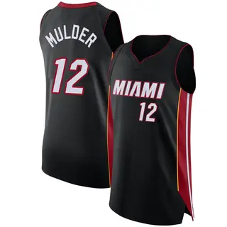 Men's Mychal Mulder Miami Heat Nike Authentic Black Jersey - Icon Edition