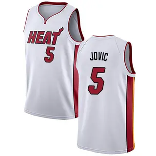Men's Nikola Jovic Miami Heat Nike Swingman White Jersey - Association Edition