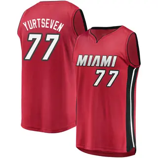 Men's Omer Yurtseven Miami Heat Fanatics Branded Red Fast Break Jersey - Statement Edition