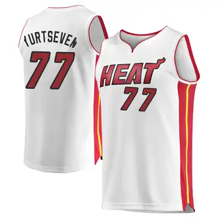 Men's Omer Yurtseven Miami Heat Fanatics Branded White Fast Break Jersey - Association Edition