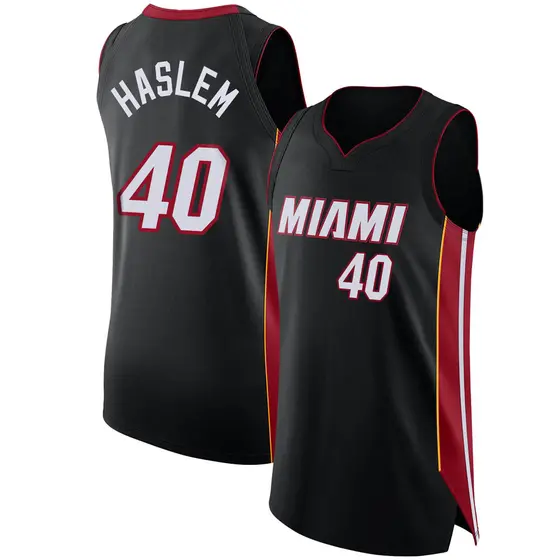 Big & Tall Men's Udonis Haslem Miami Heat Nike Authentic Black Jersey Icon Edition